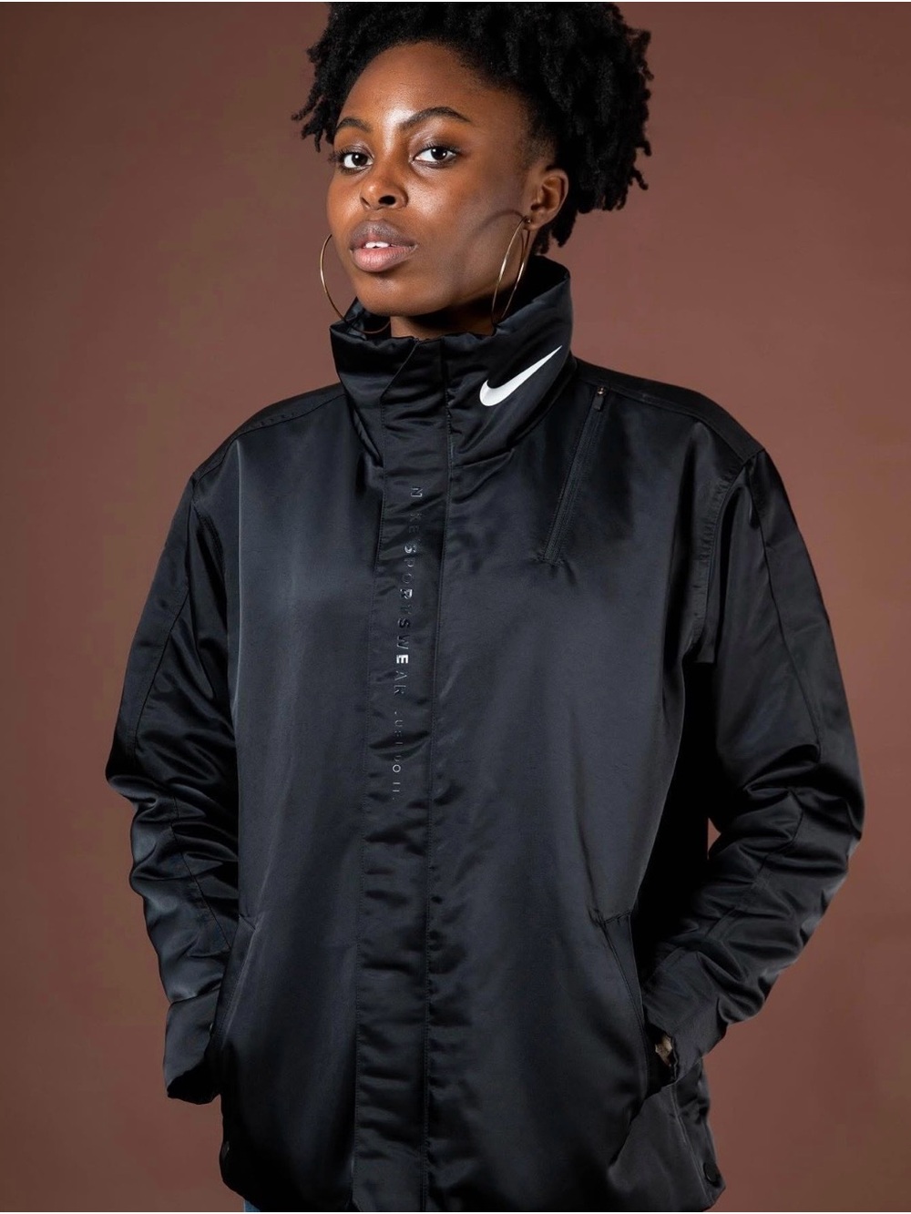 Nike Women's Synthetic-Fill Activewear Jacket (model number CU5831-010).